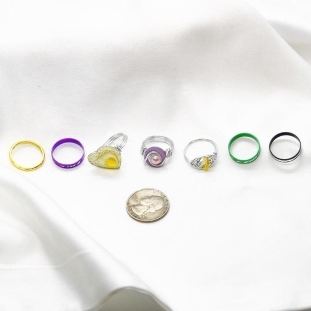 Colored Ring Set - Picture 4 of 4